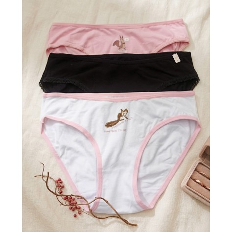 Pack de 3 Braguitas de Algodón con Estampado Divertido | Comodidad y Estilo
