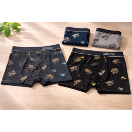 Pack de 2 Bóxer de Hombre de Algodón  – Estilo Urbano | Diseño lobo