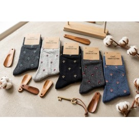 Pack de 3 Pares de Calcetines de Algodón con Micro-estampado Geométrico (Talla 40-46)