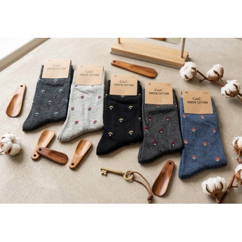 Pack de 3 Pares de Calcetines de Algodón con Micro-estampado Geométrico (Talla 40-46)