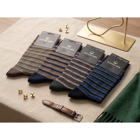 Pack de 3 Calcetines Rayas Clásicas | Surtido Multicolor