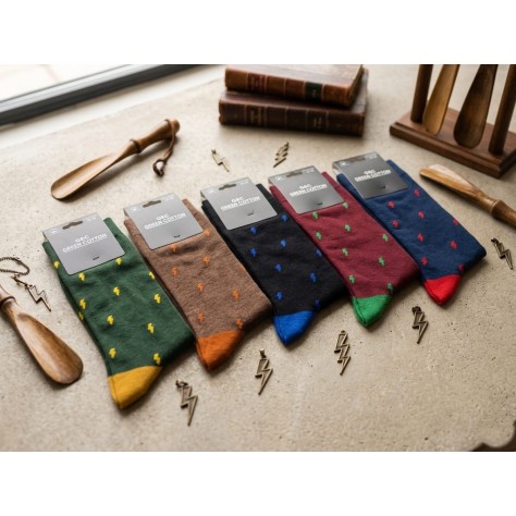 Pack de 3 Calcetines de algodón Surtidos| Diseño Rayo