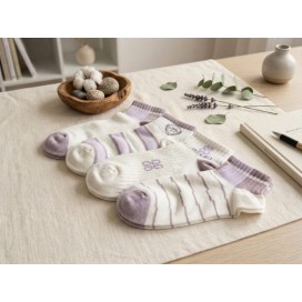Pack x3 Calcetines Tobilleros "Lavender Essence" – Confort Deportivo