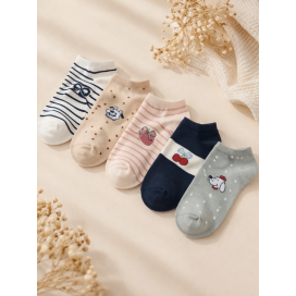 Pack x3 Calcetines Tobilleros "Lovely Icons" – Confort con Encanto