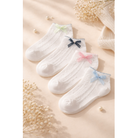 Pack x3 Calcetines Tobilleros "Coquette Bows" – Elegancia y Algodón