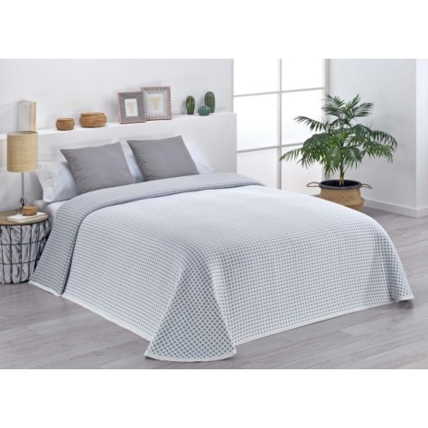 Colcha Jacquard Altea gris - Estilo Moderno y Fresco