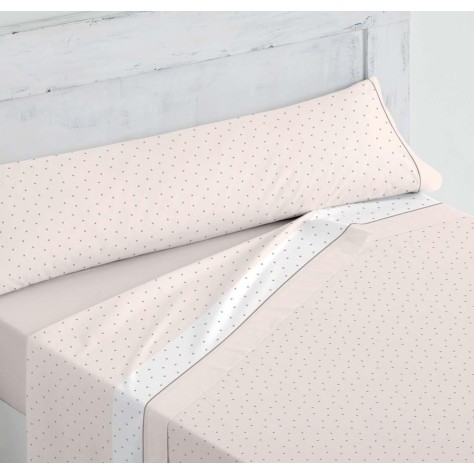 Juego de Sábanas Estela Beige - Estampado Micro Estrellas