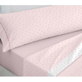 Juego de Sábanas Estela Rosa - Estampado Micro Estrellas