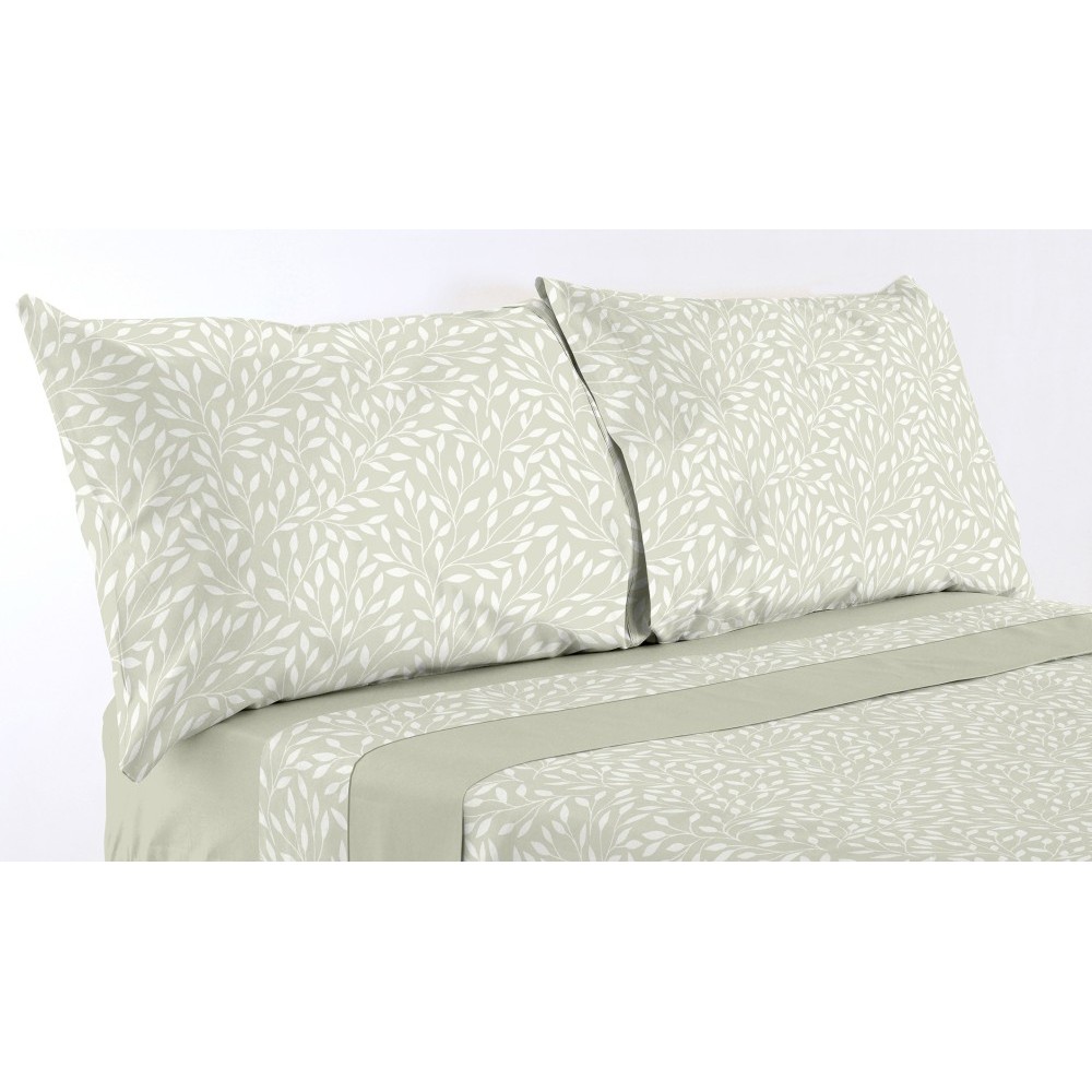 Juego de Sábanas Irache Beige– Frescura Botánica y Relax Total