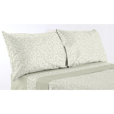 Juego de Sábanas Irache Beige– Frescura Botánica y Relax Total