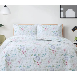 Colcha Bouti Termosellada Marta – Colcha de Primavera-Verano con Estampado Floral