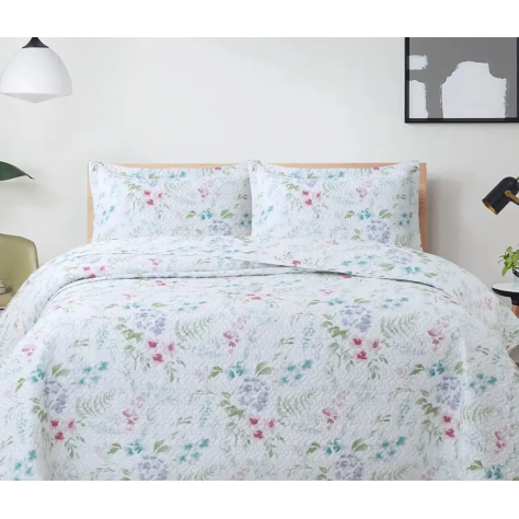 Colcha Bouti Termosellada Marta – Colcha de Primavera-Verano con Estampado Floral