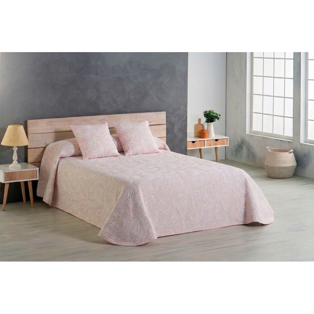 Colcha Jacquard Wanda Rosa – Delicadeza y estilo para tu dormitorio