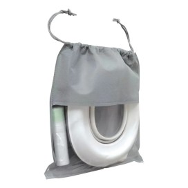 Orinal Portátil y Reductor de WC Plegable para Bebés 2 en 1 - Blanco/Gris