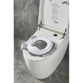 Orinal Portátil y Reductor de WC Plegable para Bebés 2 en 1 - Blanco/Gris