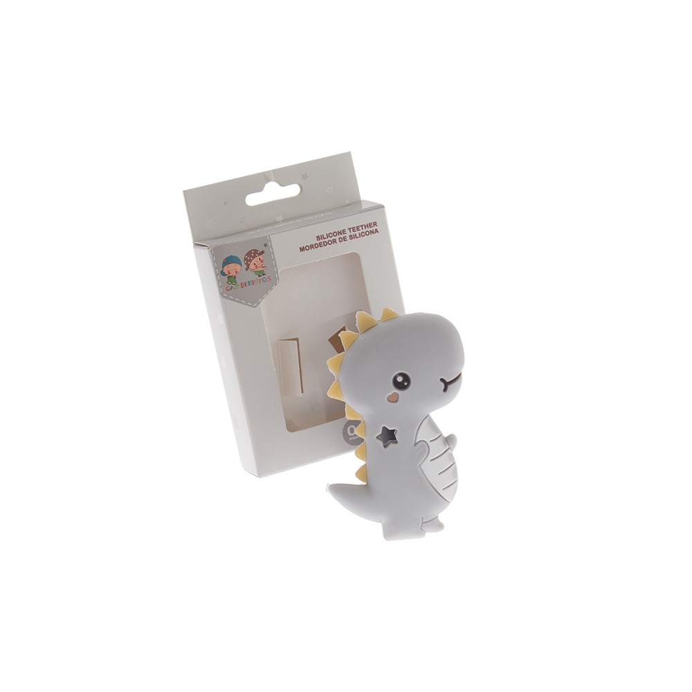 Mordedor silicona Dino Gris