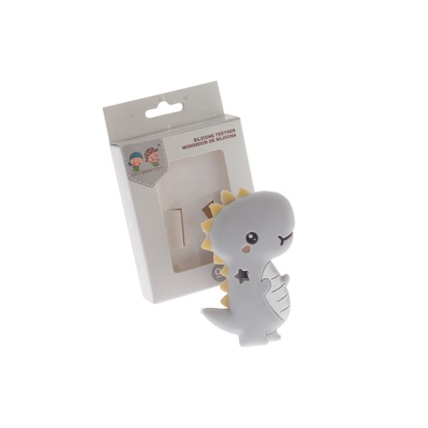 Mordedor silicona Dino Gris