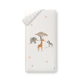 FUNDA NORDICA REVERSIBLE DESENFUNDABLE CON RELLENO+CHICHONERA MOD.JIRAFA SAVANNA BEIGE INTERBABY