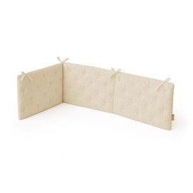 FUNDA NORDICA REVERSIBLE DESENFUNDABLE CON RELLENO+ CHICHONERA MOD. GOFRADO BEIGE INTERBABY