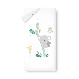 FUNDA NORDICA REVERSIBLE DESENFUNDABLE CON RELLENO+CHICHONERA MOD. GRANJA KOALA VERDE INTERBABY