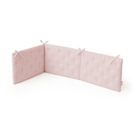 FUNDA NORDICA REVERSIBLE DESENFUNDABLE CON RELLENO+CHICHONERA MOD. FLORES PETALOS ROSA INTERBABY
