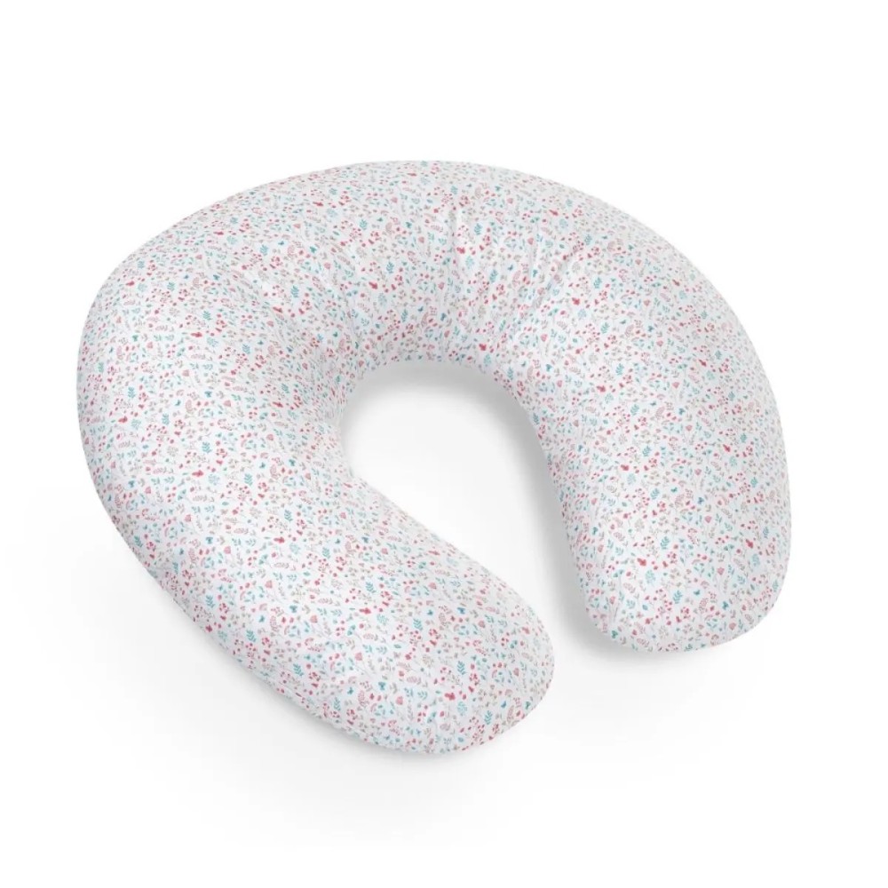 ALMOHADA LACTANCIA MODELO PETALOS FLORES ROSA INTERBABY