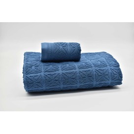 Juego de Toallas 100% Algodón (3 Piezas) Azul – Confort, Absorción y Estilo para tu Baño