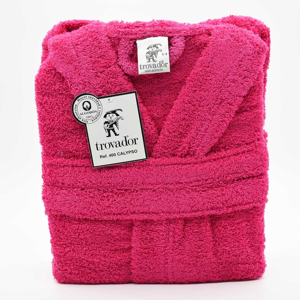 Albornoz Infantil Calypso Fucsia – 100% Algodón Trovador