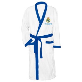Albornoz Infantil Real Madrid Oficial – 100% Algodón Blanco