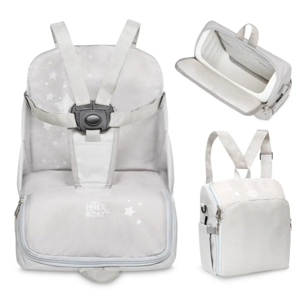 TRONA DE VIAJE ESTRELLAS GRIS INTERBABY