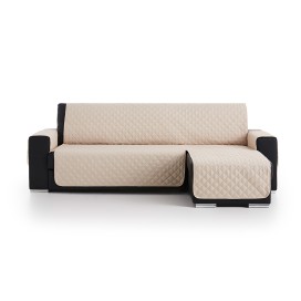 Funda Cubre Sofá Chaise Longue Acolchada Couch Cover Beige Belmarti
