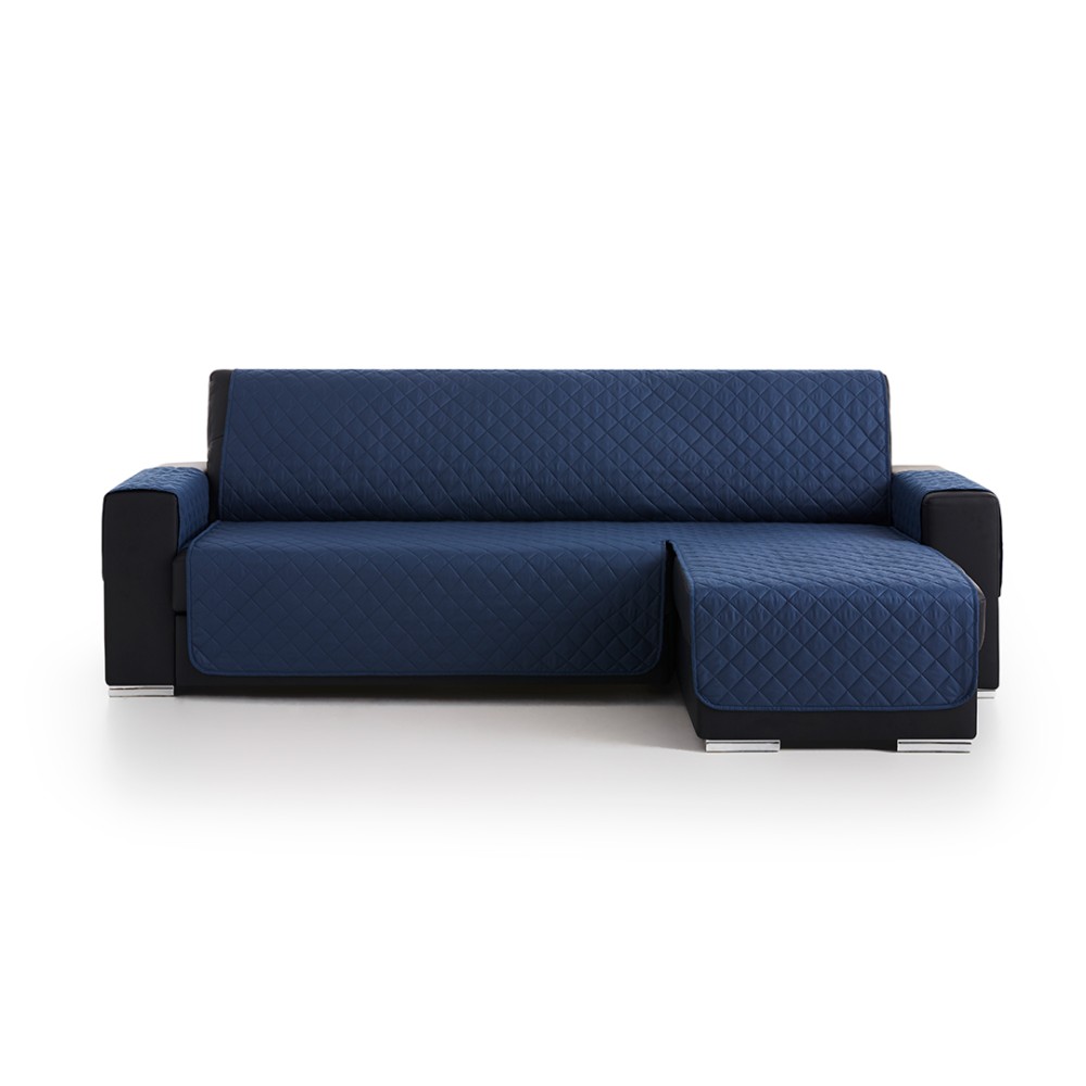 Funda Cubre Sofá Chaise Longue Acolchada Couch Cover Azul Belmarti