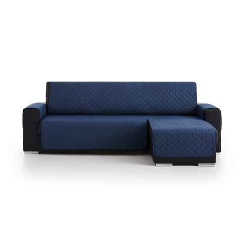 Funda Cubre Sofá Chaise Longue Acolchada Couch Cover Azul Belmarti