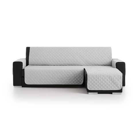 Funda Cubre Sofá Chaise Longue Acolchada Couch Cover Gris Belmarti