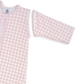 Saco de Dormir Bebé Vichy Rosa - Interbaby