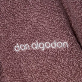 Albornoz de Rizo 100% Algodón Zero Twist Don Algodón – Color Malva