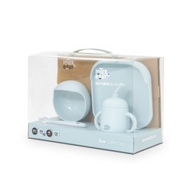 Set de Vajilla Infantil de Silicona 4 Piezas – Azul
