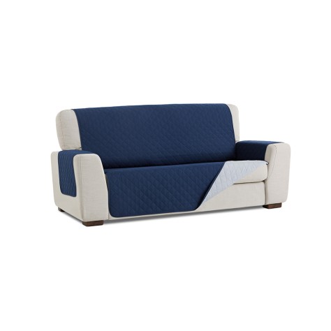 Funda Cubresofá Acolchada Reversible Couch Cover (Azul)