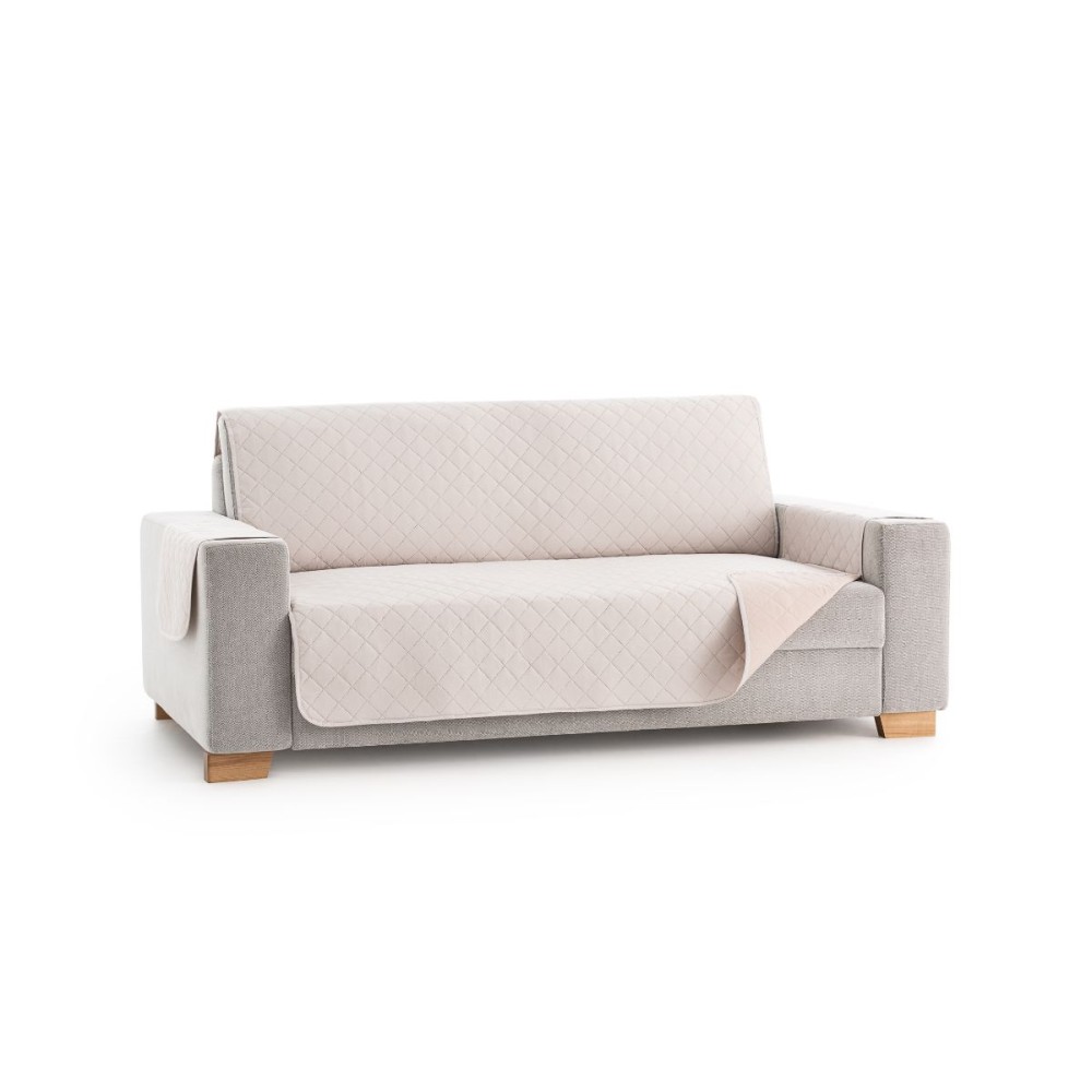 Funda Cubresofá Acolchada Reversible Couch Cover (Marfil)