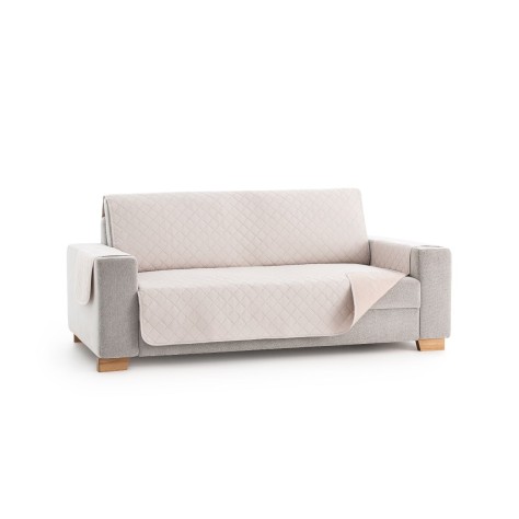 Funda Cubresofá Acolchada Reversible Couch Cover (Marfil)