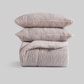 Edredón Jacquard Sherpa Cedric (Gris) – Karamelo