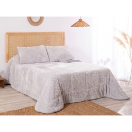 Edredón Jacquard Sherpa Cedric (Gris) – Karamelo