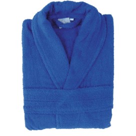 Albornoz de Rizo Azulón 100% Algodón – Suavidad y Confort Después del Baño