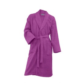Albornoz de Rizo Morado 100% Algodón – Elegancia, Calidez y Máxima Absorción