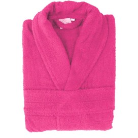Albornoz de Rizo Fucsia 100% Algodón – Color, Comodidad y Alta Absorción