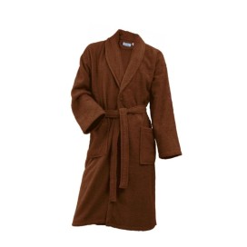 Albornoz de Rizo Marrón 100% Algodón – Comodidad Natural y Estilo Sofisticado