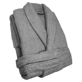 Albornoz de Rizo Acero 100% Algodón – Elegancia, Calidez y Máxima Absorción