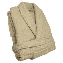 Albornoz de Rizo Arena 100% Algodón – Elegancia, Calidez y Máxima Absorción