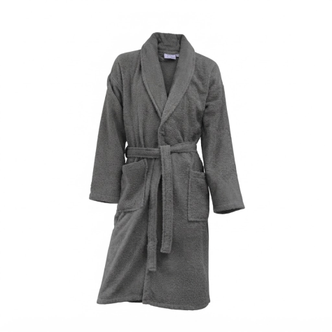 Albornoz de Rizo Acero 100% Algodón – Elegancia, Calidez y Máxima Absorción