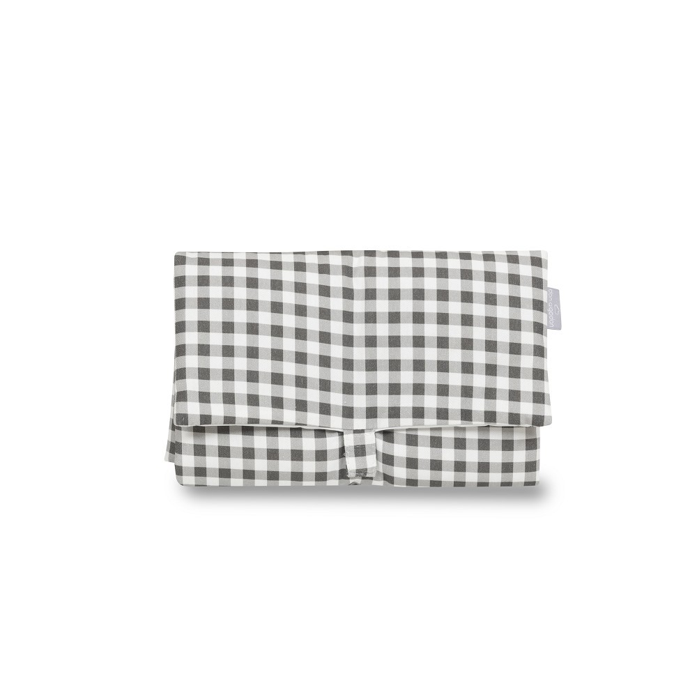 Cambiador Portátil Vichy Gris Oscuro de Don Algodón – Suave, Impermeable y Plegable